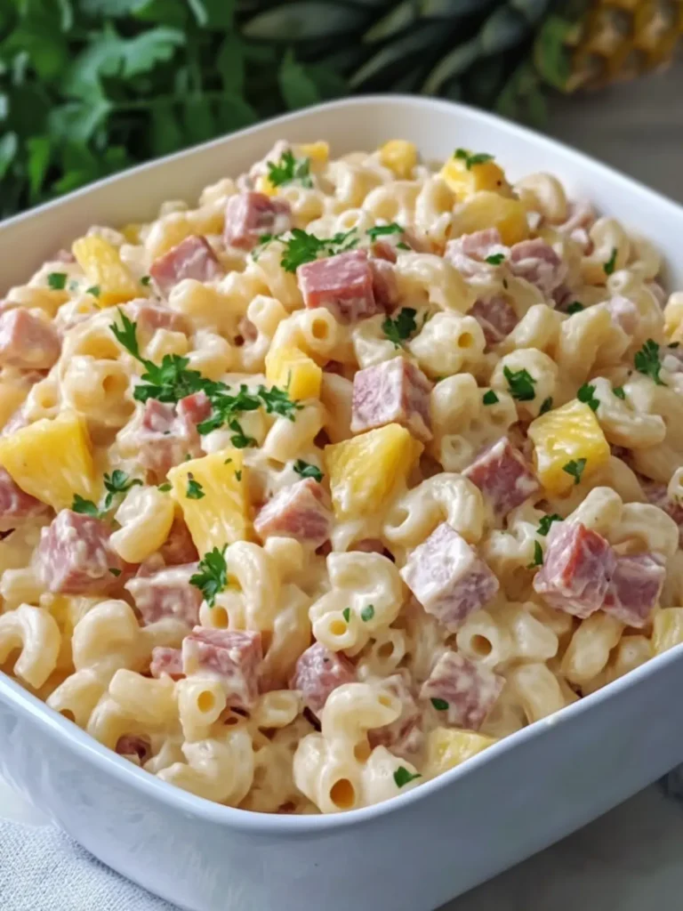 Delicious Pineapple Ham Macaroni Salad for Summer Fun 2 Pineapple Ham Macaroni Salad