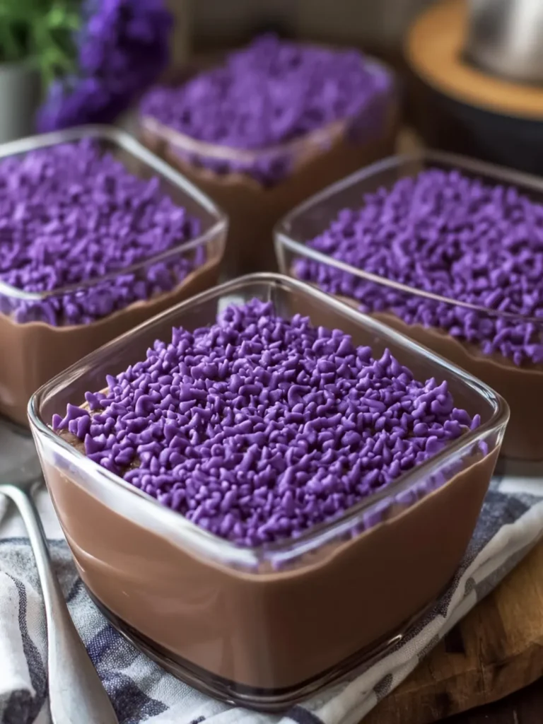 Dreamy Chocolate Ube Pudding Dessert to Wow Your Guests 3 Chocolate Ube Pudding Dessert