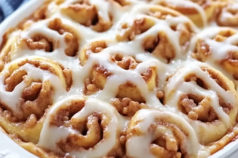 Apple Pie Cinnamon Roll Casserole