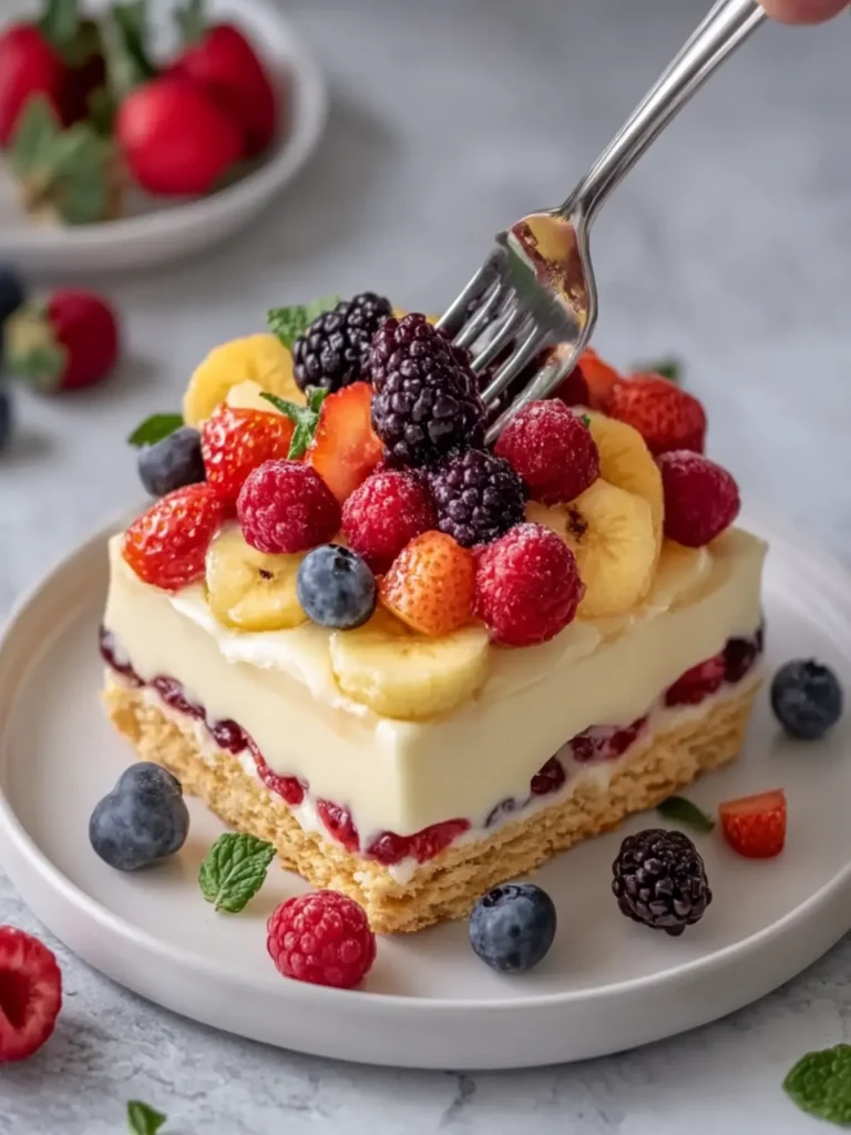 Delicious Fruit Custard Biscuit Dessert You’ll Love Making 3 Fruit Custard Biscuit Dessert