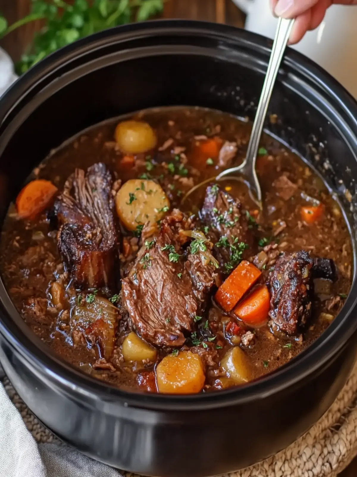 Crockpot Beef Shank: Tender Delights in Rich Tomato Gravy 5 Crockpot Beef Shank