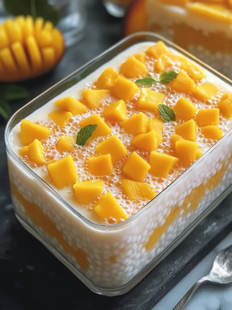 Delightful Creamy Mango Sago Gulaman Dessert to Impress Guests 4 Creamy Mango Sago Gulaman Dessert