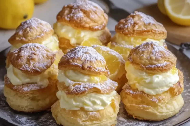 Cream Puffs with Lemon Pastry Cream