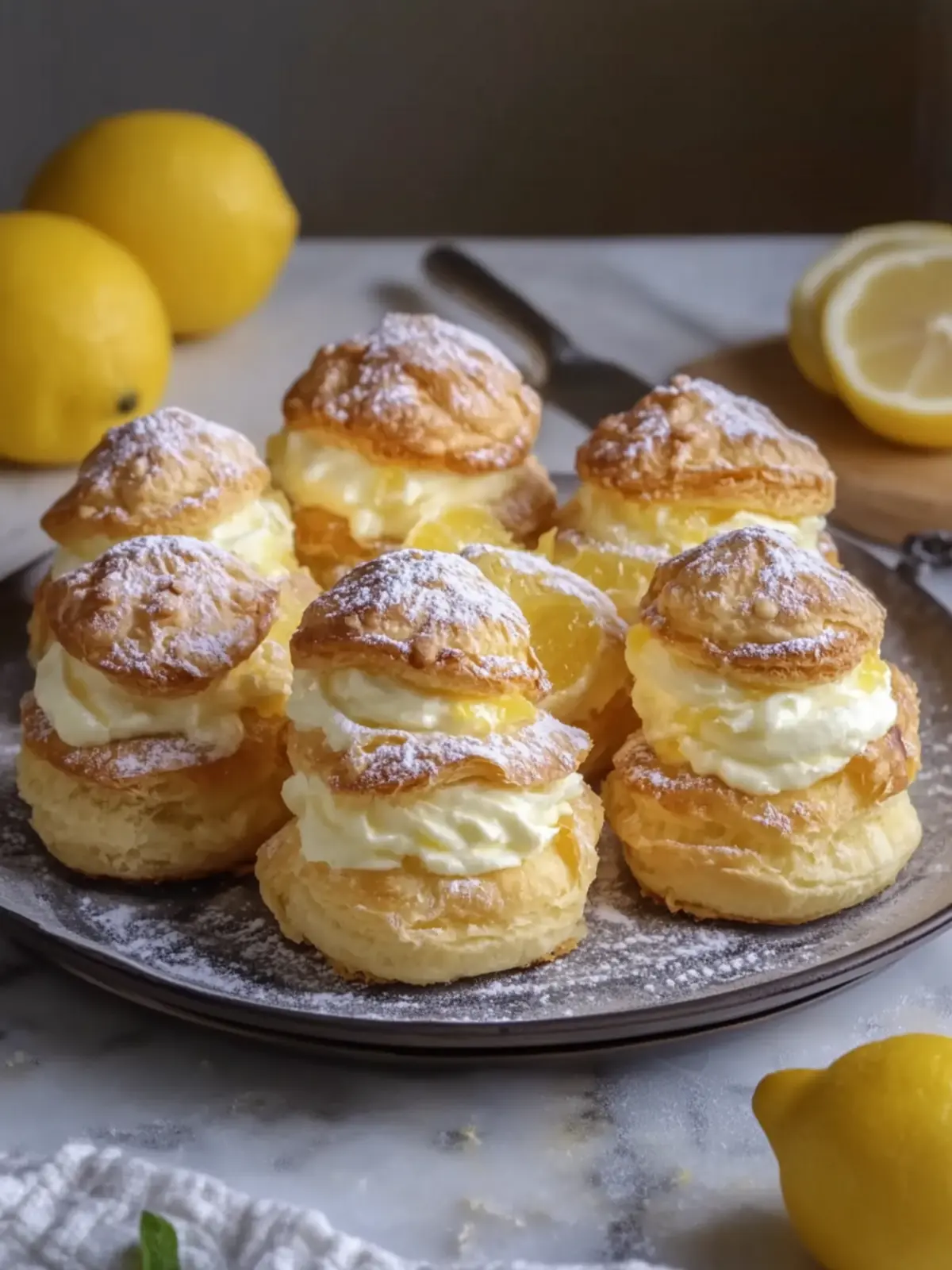 Delicious Cream Puffs with Lemon Pastry Cream to Impress Everyone 5 Cream Puffs with Lemon Pastry Cream