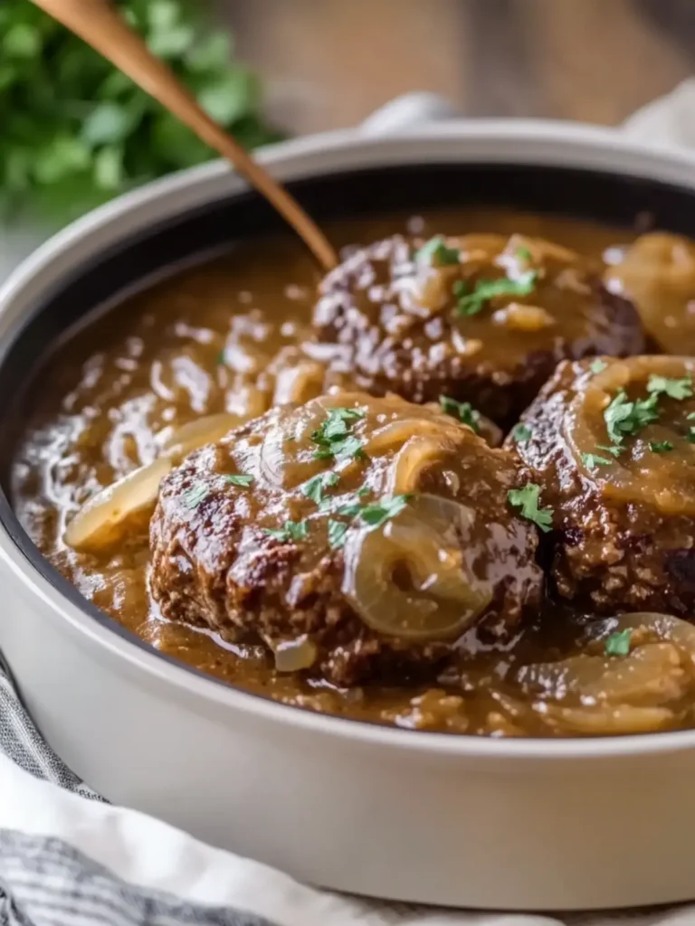 Slow Cooker Salisbury Steak With Onion Gravy Delight 2 Slow Cooker Salisbury Steak With Onion Gravy