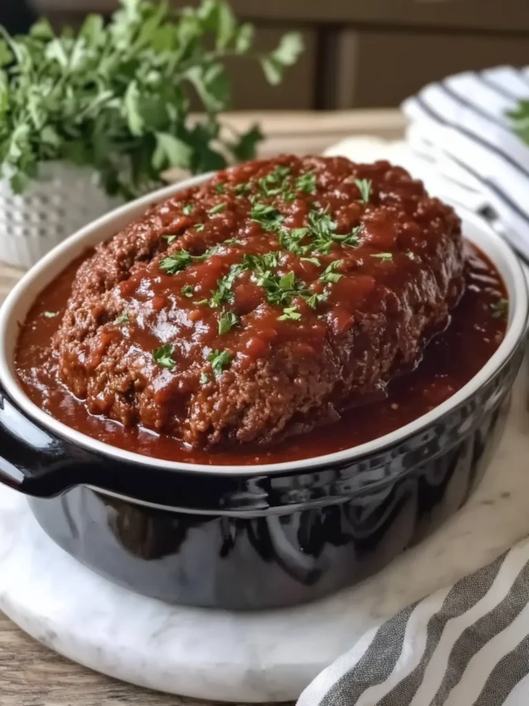 Irresistible Slow Cooker Saucy Meatloaf for Cozy Nights 3 Slow Cooker Saucy Meatloaf