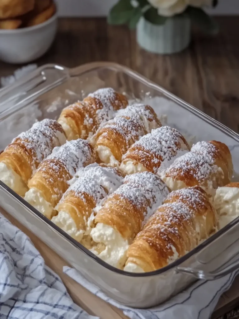Italian Cream Horns in Casserole