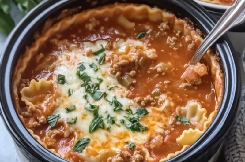 Slow Cooker Lasagna Soup