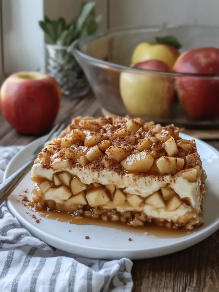 Indulge in Caramel Apple Pie Cheesecake Casserole Delight 3 Caramel Apple Pie Cheesecake with Creamy Cinnamon Vanilla Cheesecake Casserole