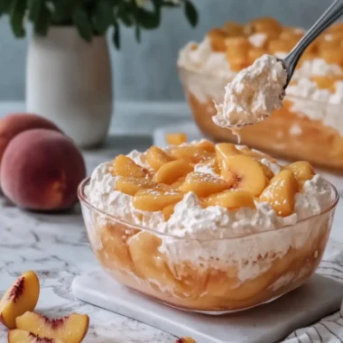 Delight Your Taste Buds with Creamy Peach Gelatina Treat