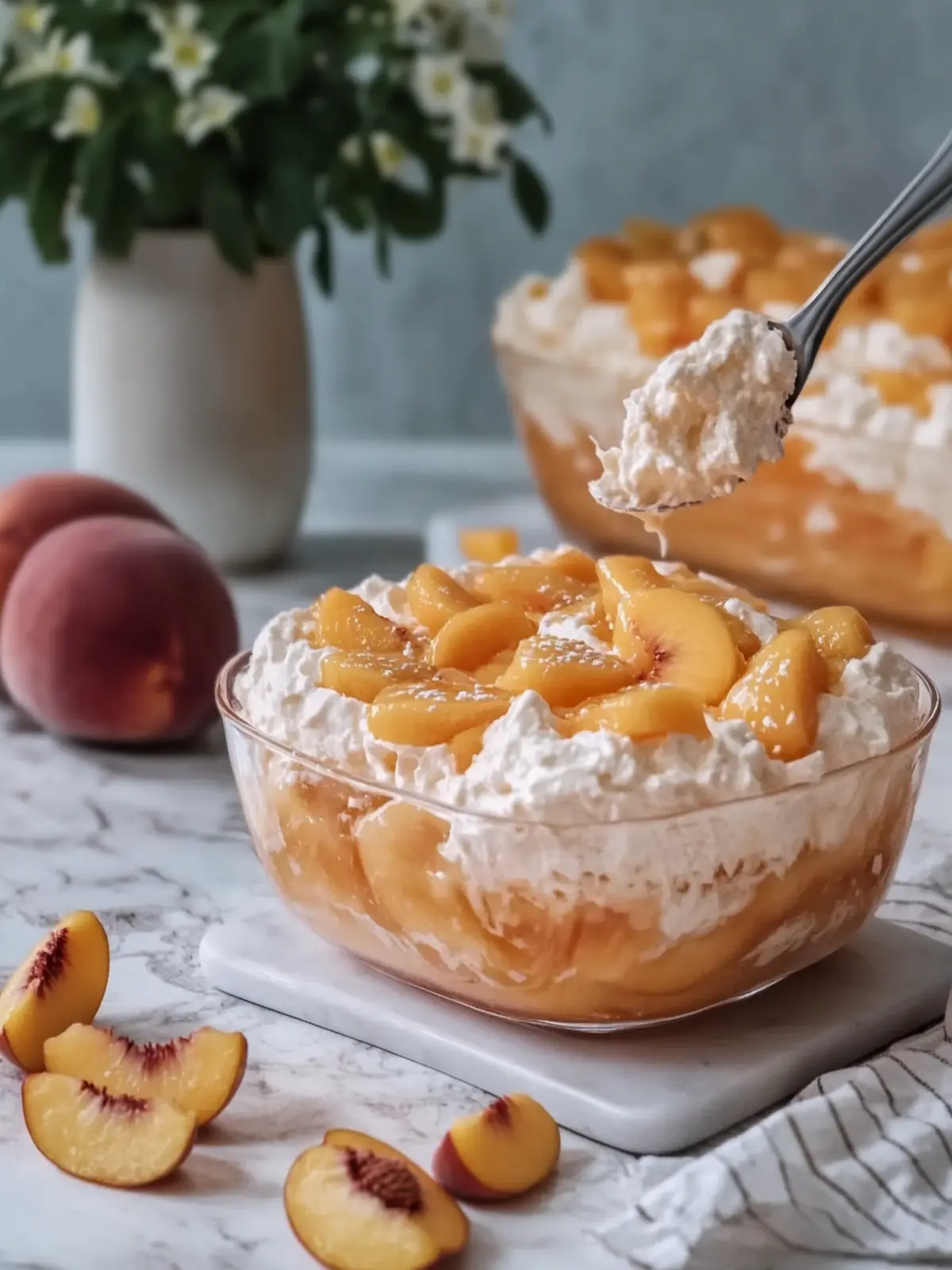Delight Your Taste Buds with Creamy Peach Gelatina Treat 5 Creamy Peach Gelatina