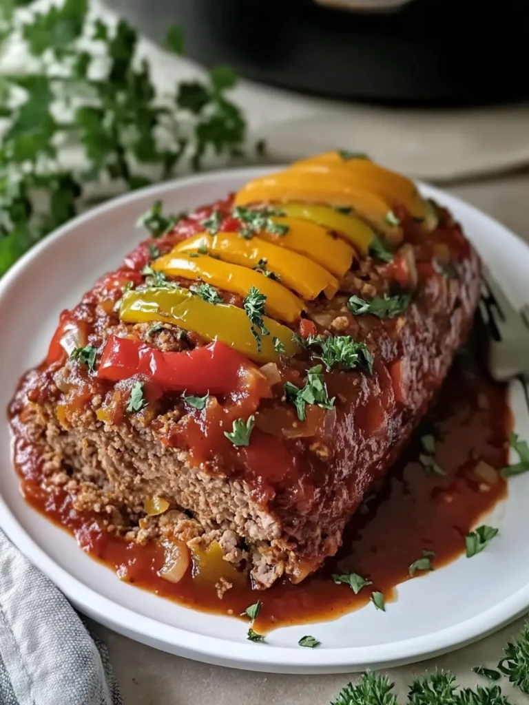 Irresistible Slow Cooker Stuffed Pepper Meatloaf Recipe 2 Slow Cooker Stuffed Pepper Meatloaf