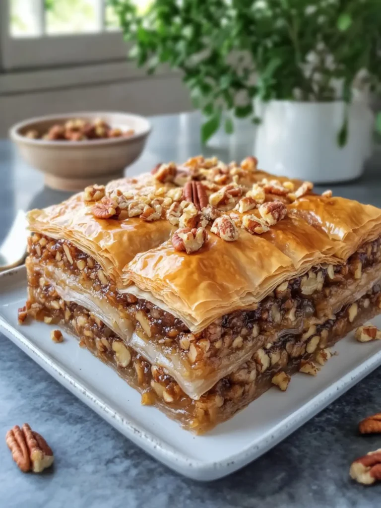 Sticky Pecan Baklava: Sweet Indulgence You Can Make at Home 4 Sticky Pecan Baklava