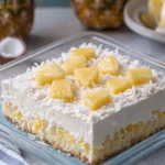 Pineapple Coconut Cream Sheet Cake