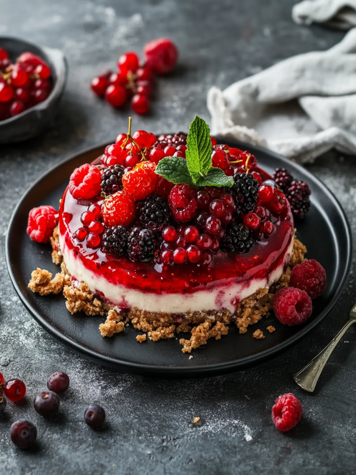 Upside-Down Red Berry Cheesecake Crumble That Wows Every Time 5 Upside-Down Red Berry Cheesecake Crumble