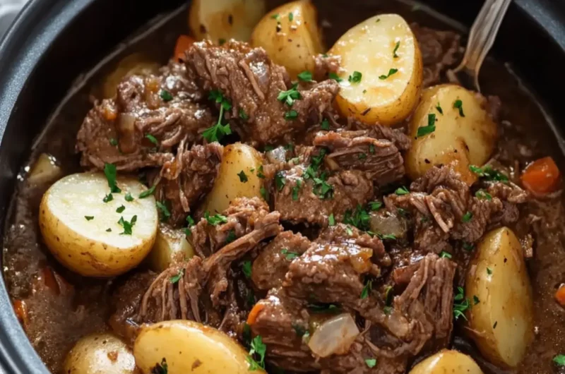 Slow Cooker Beef and Potatoes