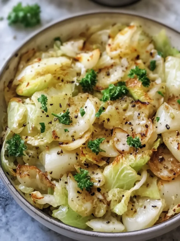 Savor the Flavor of Garlic Butter Fried Cabbage Delight 2 Garlic Butter Fried Cabbage