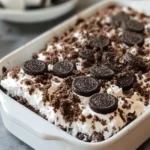 No-Bake Oreo Dirt Cake Casserole