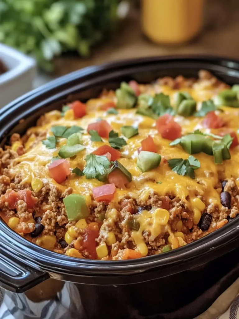 Crockpot Taco Casserole: Easy, Cheesy Comfort in Every Bite 3 Crockpot Taco Casserole