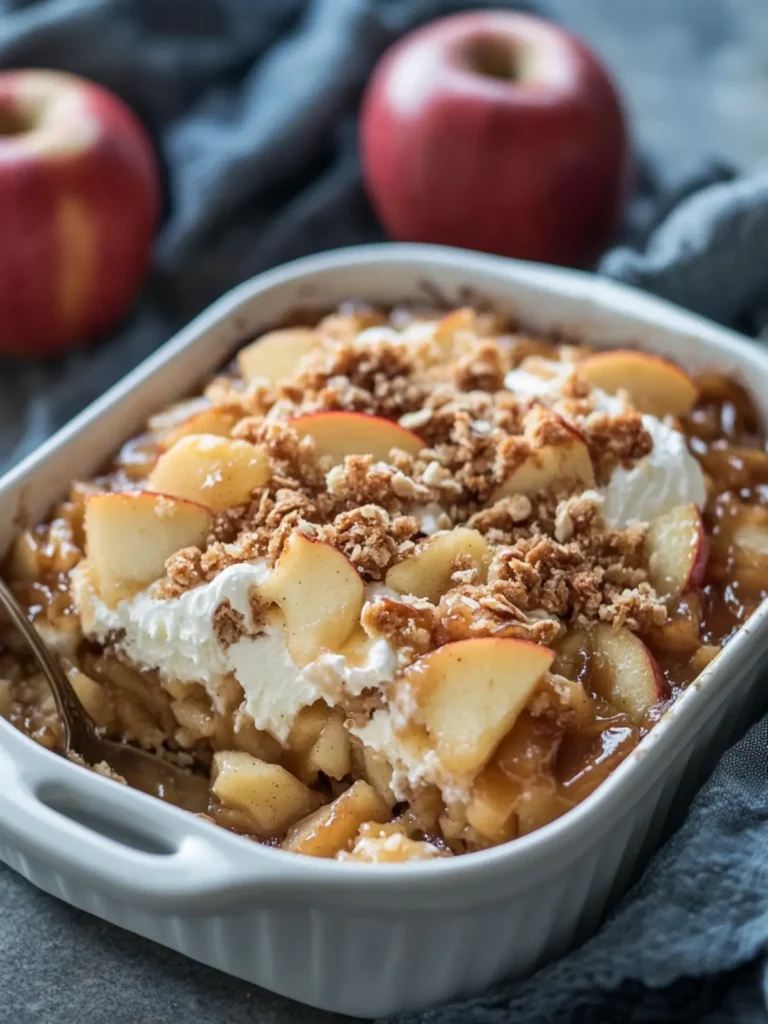 Decadent Caramel Apple Dump Cake Made Easy and Sliced Free 3 Caramel Apple Dump Cake without slicing