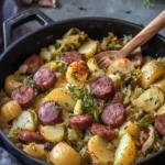 Savory Smoked Sausage, Cabbage & Potato Skillet Delight 17 Smoked Sausage, Cabbage & Potato Skillet