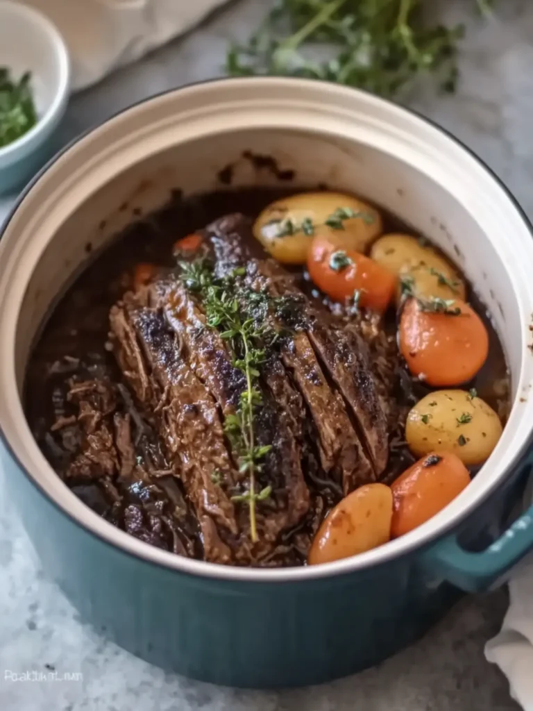 Savory Slow Cooker Balsamic Beef Roast for Effortless Dinner Bliss 2 Slow Cooker Balsamic Beef Roast