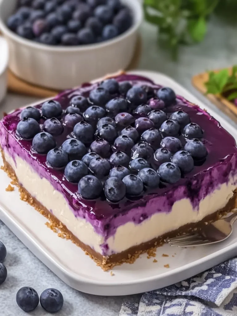 Delicious No-Bake Blueberry Cheesecake You Can't Resist 3 No-Bake Blueberry Cheesecake