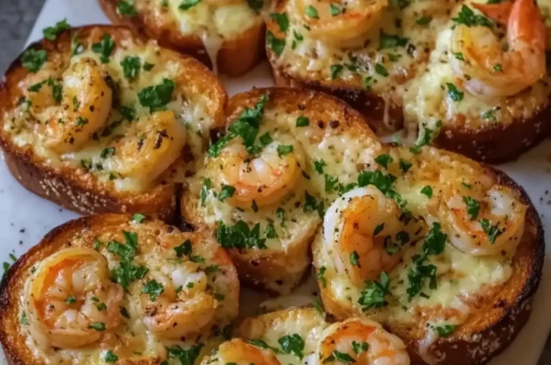 Cheesy Garlic Shrimp Toast – Comforting Family Recipe