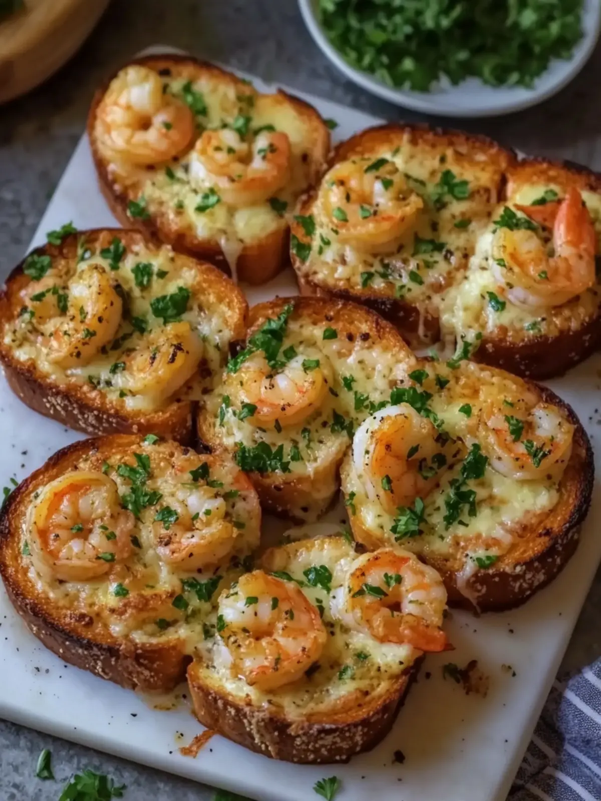Cheesy Garlic Shrimp Toast – Comforting Family Recipe