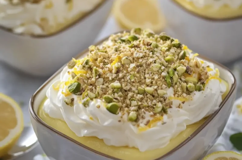 Lemon Pistachio Cream Dessert