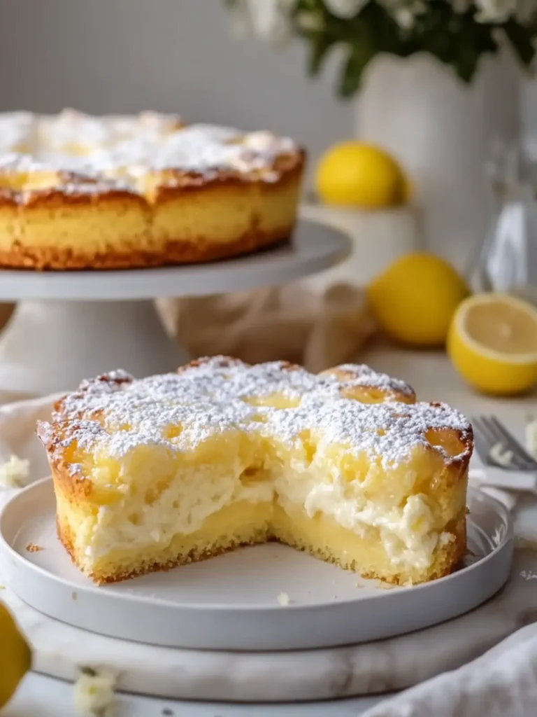 Lemon Custard Cake: Delightfully Tangy and Creamy! 3 Lemon Custard Cake