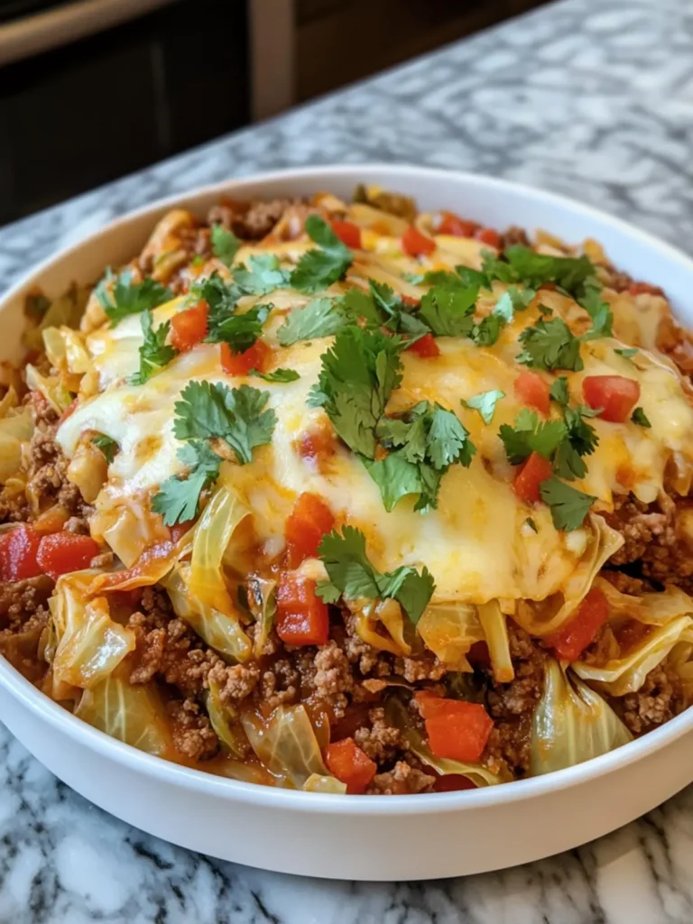 Filthy Enchilada Cabbage with Ground Beef: A Cheesy Delight 4 Filthy Enchilada Cabbage with Ground Beef