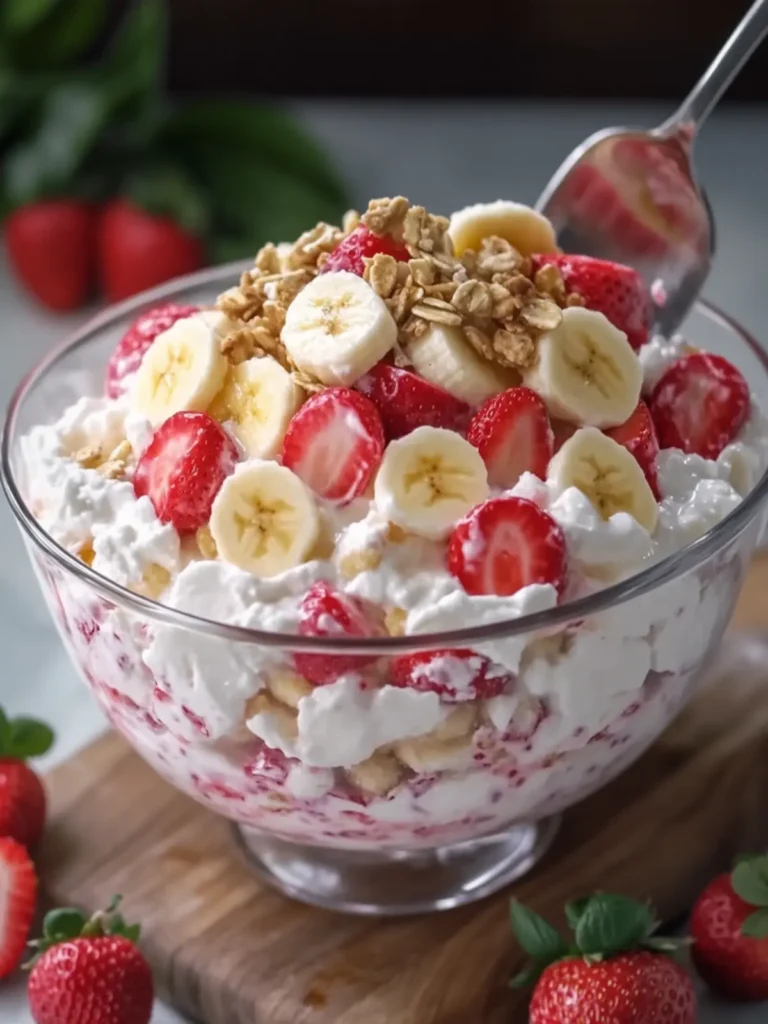 Strawberry Banana Fluff Salad