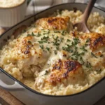 Creamy Garlic Parmesan Chicken and Rice