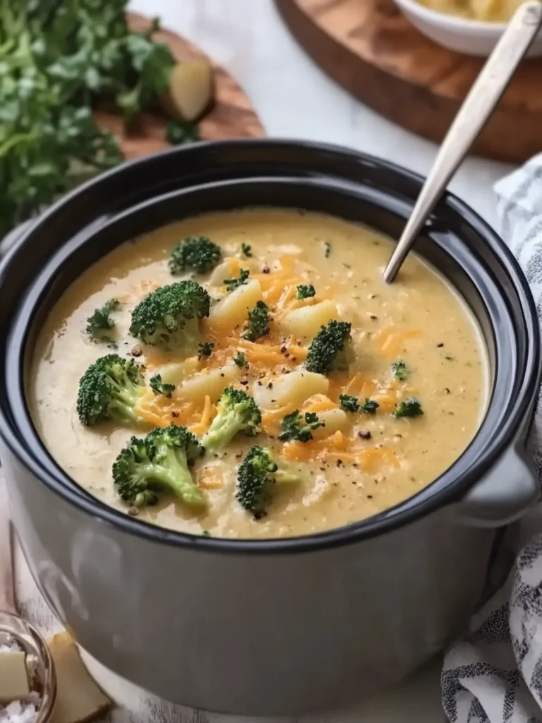Crockpot Broccoli Cheddar Potato Soup for Cozy Nights 4 Crockpot Broccoli Cheddar Potato Soup