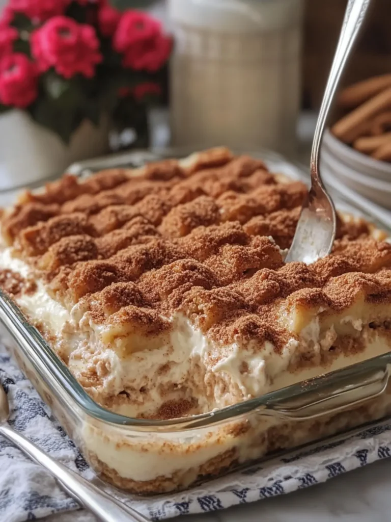 Cinnamon Cheesecake Casserole that Steals the Show! 3 Cinnamon Cheesecake Casserole