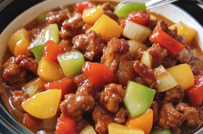 Crockpot Sweet and Sour Pork