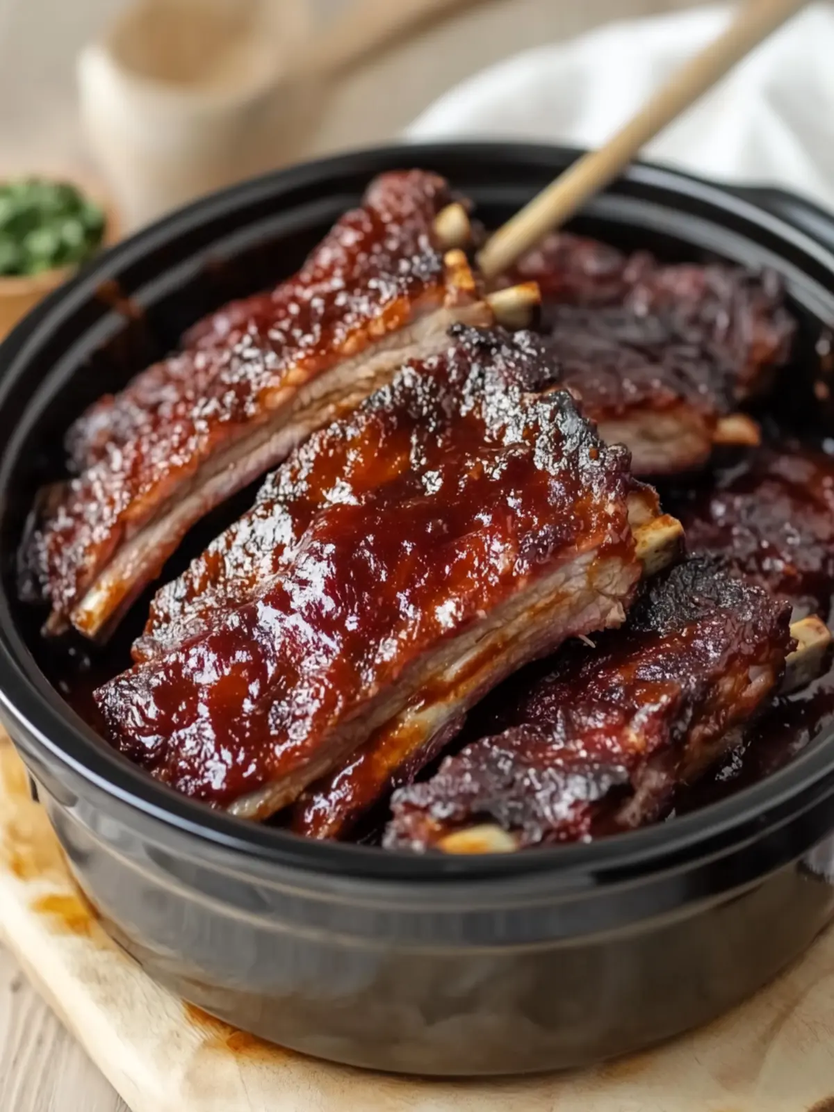 Melt-in-Your-Mouth Crock Pot BBQ Ribs for Family Feasts 5 Crock Pot BBQ Ribs