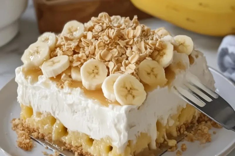 Banana Cream Pie Poke Cake