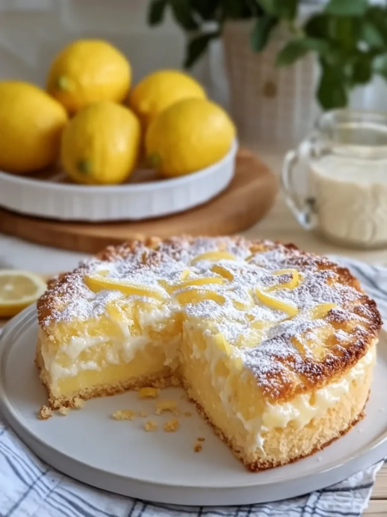 Lemon Custard Cake: Delightfully Tangy and Creamy! 4 Lemon Custard Cake