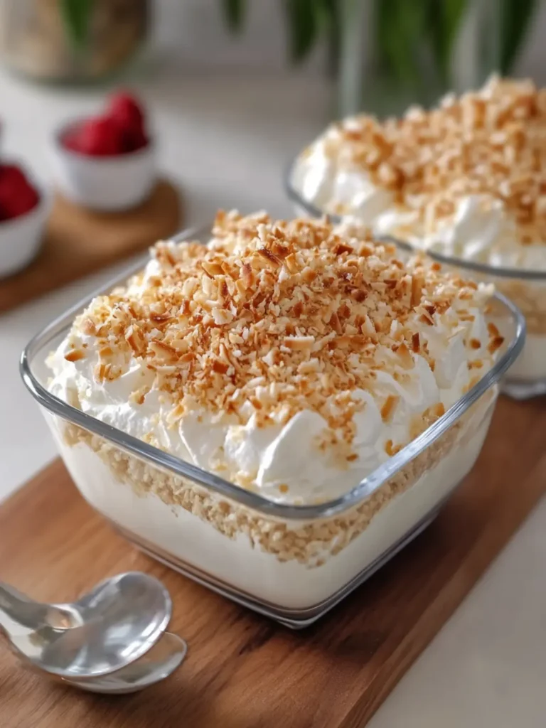 No-Bake Coconut Cream Dream Dessert That's Irresistibly Delicious 2 No-Bake Coconut Cream Dream Dessert