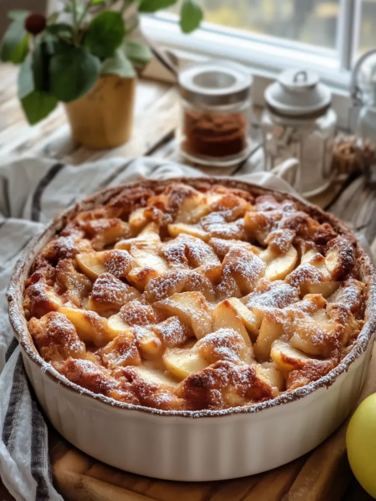 Apple Fritter Cake in a Casserole