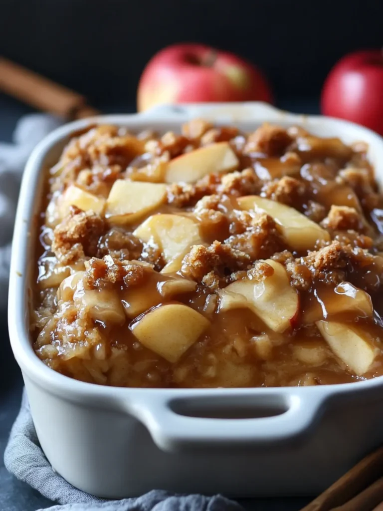 Decadent Caramel Apple Dump Cake Made Easy and Sliced Free 4 Caramel Apple Dump Cake without slicing