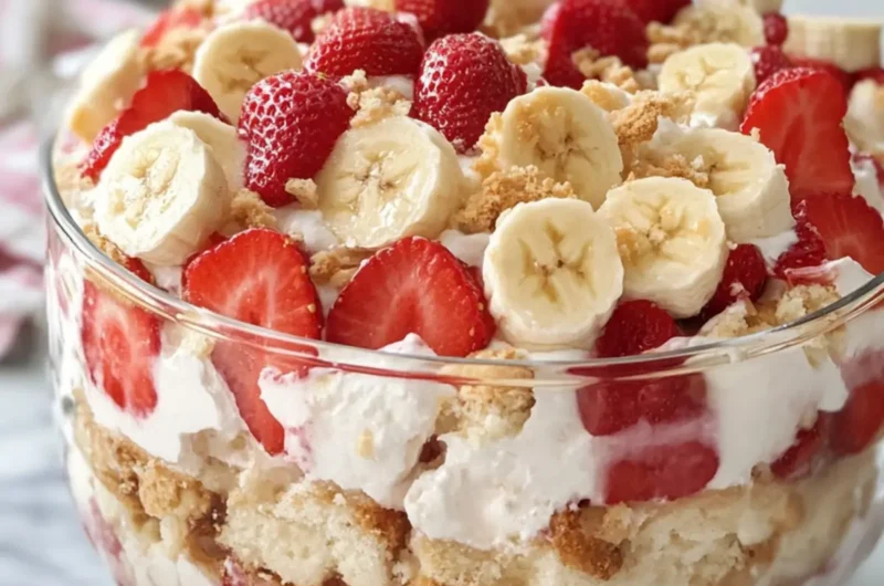 Strawberry Shortcake Banana Pudding