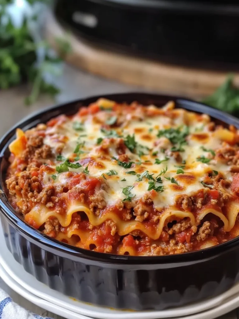Slow Cooker Beef Lasagna Casserole for Ultimate Comfort Food 3 Slow Cooker Beef Lasagna Casserole