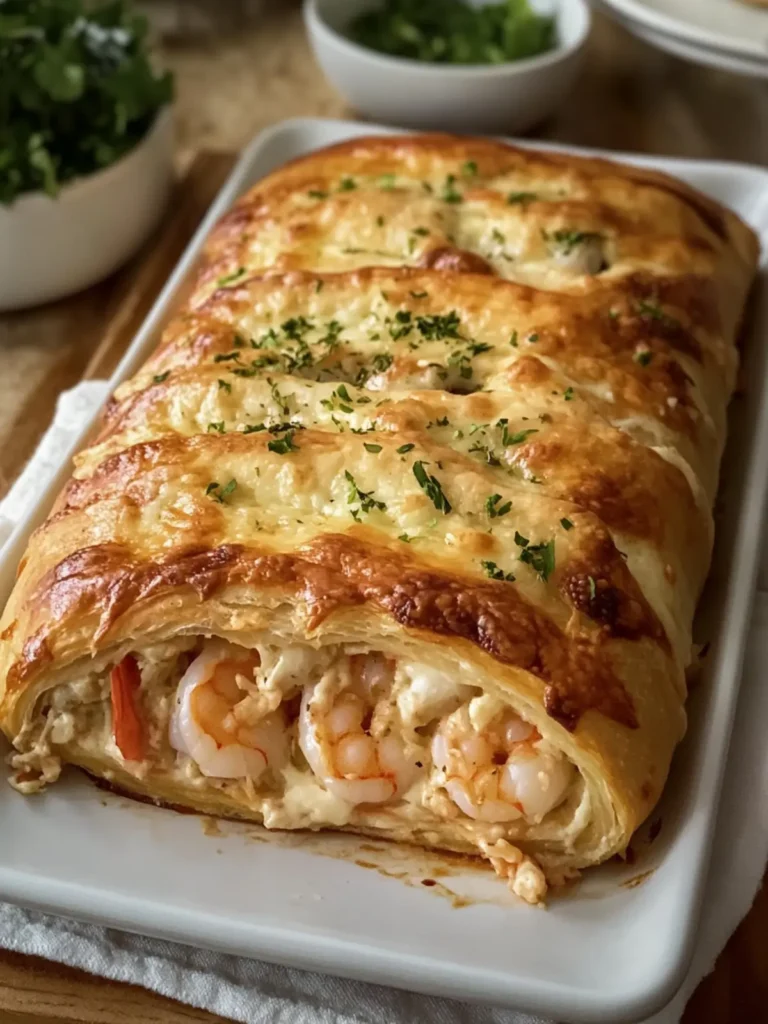 Golden Seafood Crab and Shrimp Stromboli Bake You’ll Love 4 Golden Seafood Crab and Shrimp Stromboli Bake