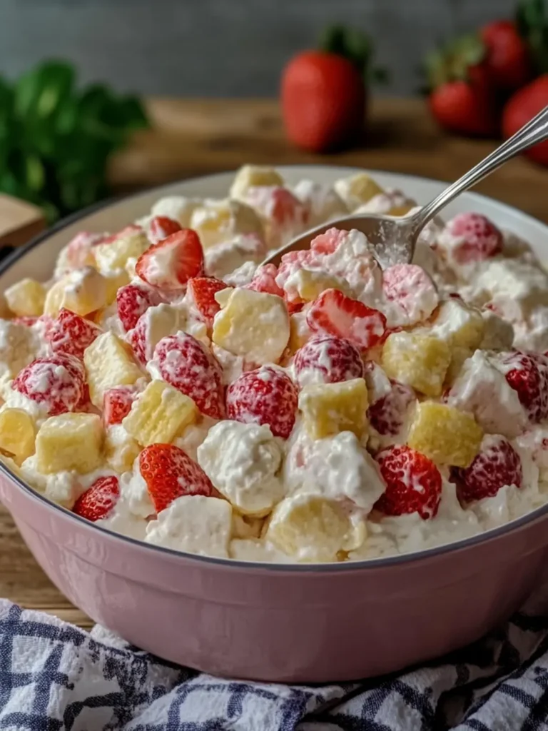 Strawberry Fruit Salad Casserole