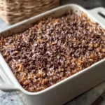 German Chocolate Dump Cake in a Casserole