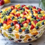 Rainbow Fruit Cheesecake Salad That Brightens Your Day 17 Rainbow Fruit Cheesecake Salad