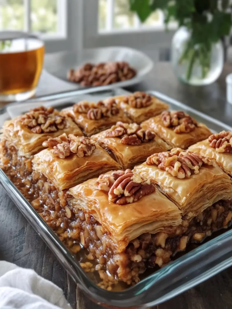 Irresistible Sticky Pecan Baklava: Sweet Delight to Make
